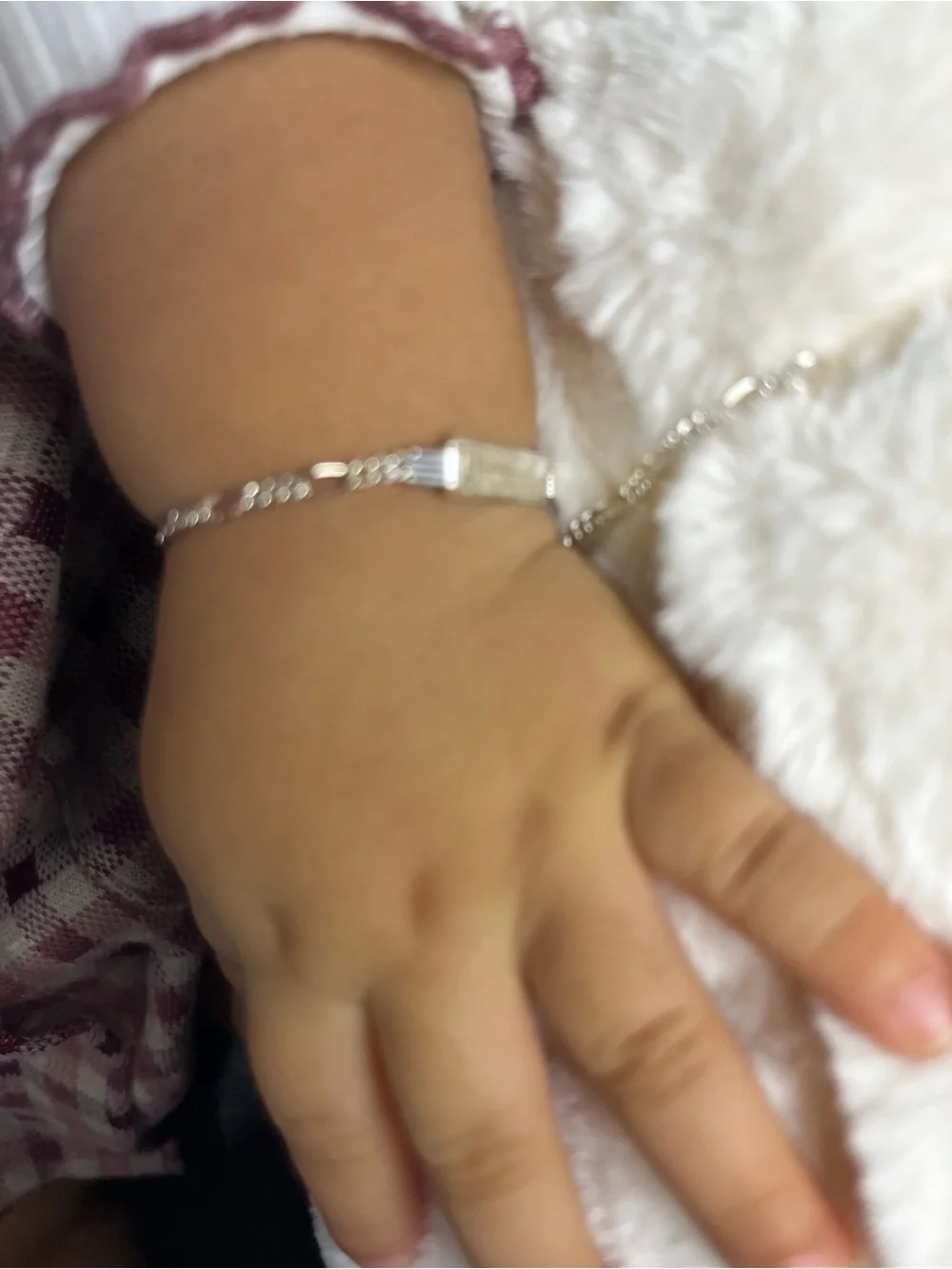 Personalized925 sterling silver bracelet kids nombre grabado
